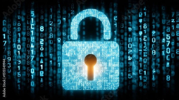 Fototapeta Securing Digital Information with Advanced Data Protection Techniques