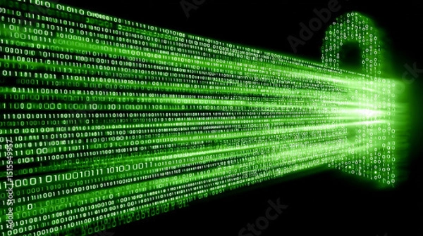 Fototapeta Securing Digital Information with Advanced Data Protection Techniques