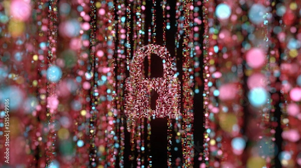 Fototapeta Securing Digital Information with Advanced Data Protection Techniques