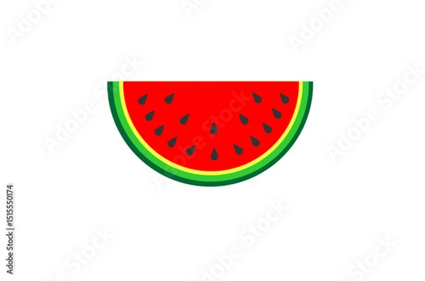 Obraz Watermelon pattern design. Perfect for background design, wallpaper design, textile, fabric, education or other commercial needs.