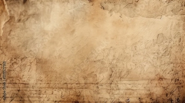Fototapeta Antique Paper Texture: Aged Parchment Background