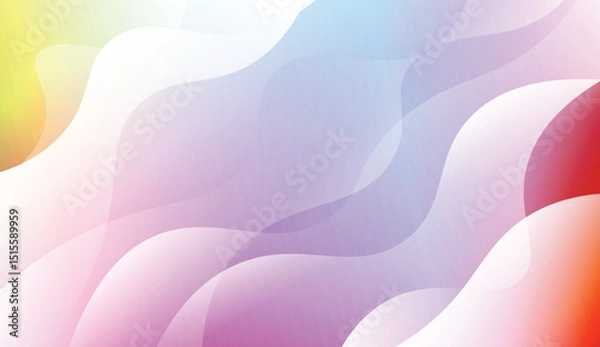 Obraz Modern Background With Wave Gradient Shape. For Your Design Wallpapers Presentation. Vector Illustration with Color Gradient.