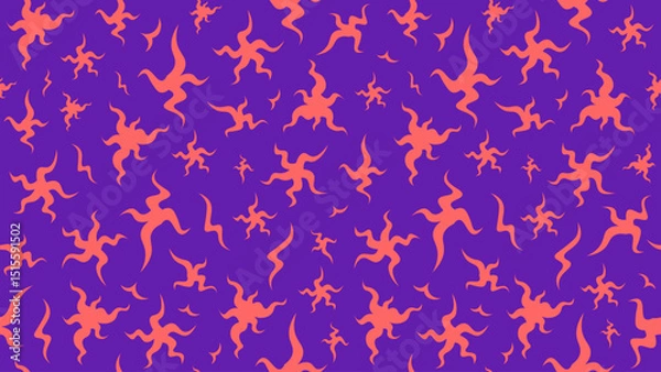 Obraz Abstract Stars Vector Seamless Pattern Background