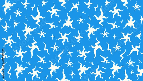 Obraz Abstract Stars Vector Seamless Pattern Background