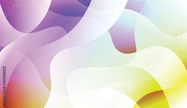 Fototapeta Wavy Background. For Design Flyer, Banner, Landing Page. Vector Illustration with Color Gradient.