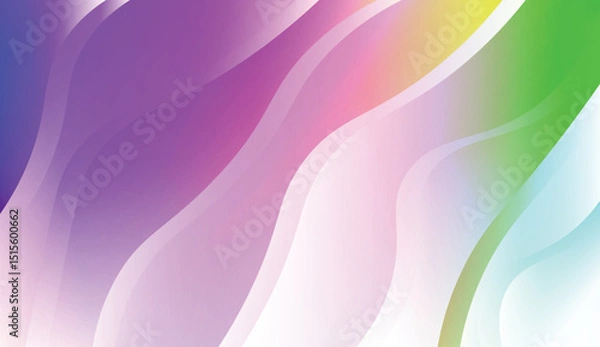 Fototapeta Abstract Waves. Futuristic Technology Style Background. For Creative Templates, Cards, Color Covers Set. Vector Illustration with Color Gradient.