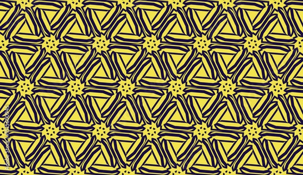 Fototapeta Elegant background with polygonal line. Triangular style. Vector illustration. COLOR 1 COLOR 2. Bright background for poster, banner, flyer. Yellow color.