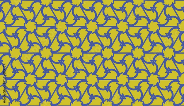 Fototapeta Curved line in triangles style. Vector illustration. CFor interior wallpaper, smart design, fashion print.