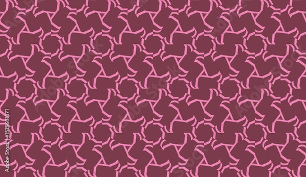 Fototapeta Vector Seamless pattern in geometric style. Triangles, lines. Modern elegant background. For your design.