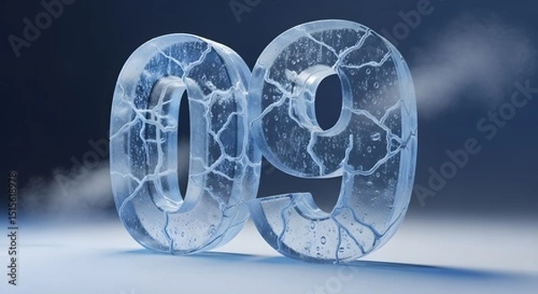 Obraz Frozen Number 09: Ice, Cold, Winter, Crystal, Abstract