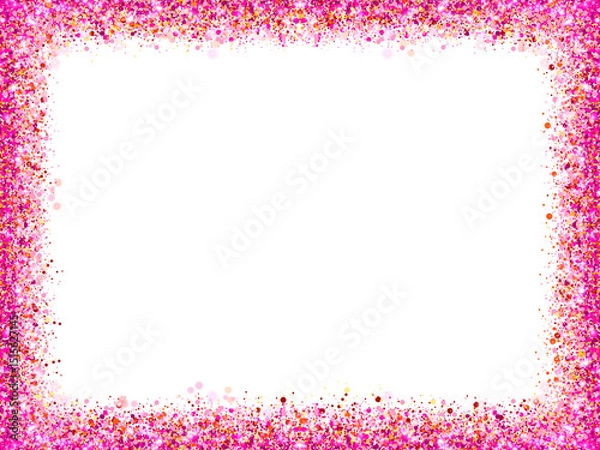 Obraz Pink glitter frame ,Glowing, shimmering,sparkling 