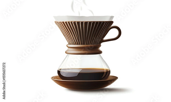 Obraz Realistic and artistic illustrations of coffee beans, brewing equipment, coffee cups, baristas, coffee farms, roasting processes, and café scenes