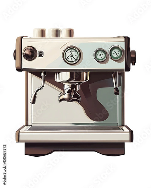 Obraz Realistic and artistic illustrations of coffee beans, brewing equipment, coffee cups, baristas, coffee farms, roasting processes, and café scenes