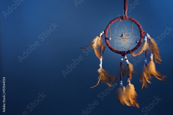Obraz dreamcatcher on a color background