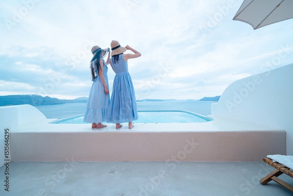 Fototapeta ギリシャのサントリーニ島の風景