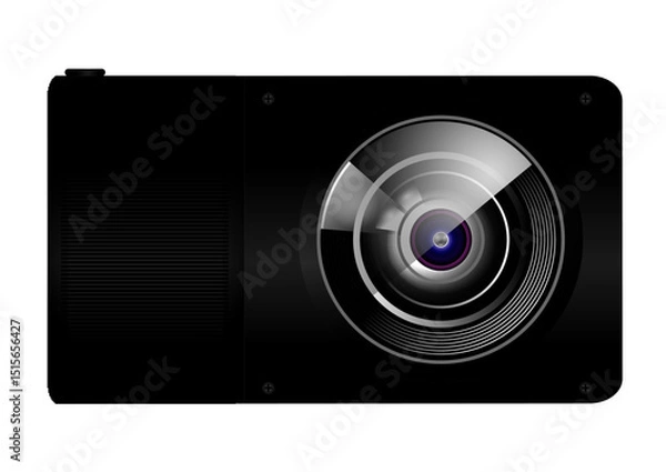 Fototapeta modern photo camera