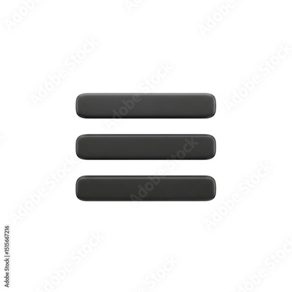 Obraz Hamburger Menu Icon for Website Navigation