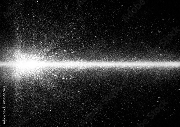 Obraz 光線 ビーム 白黒 モノクロ　グラフィック イラスト