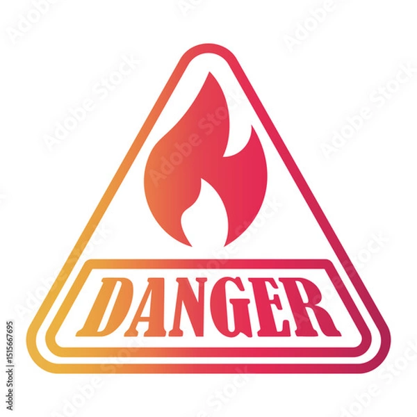 Obraz sticker Line Gradient Icon