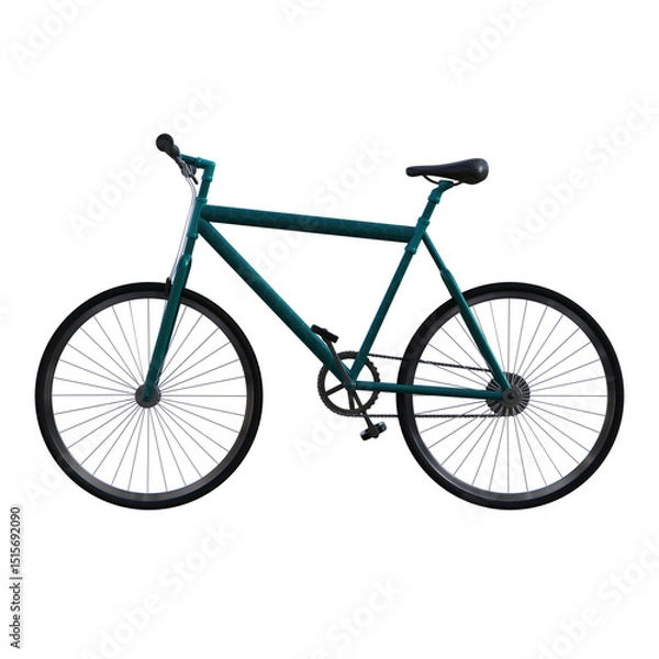 Fototapeta bicycle isolated on white