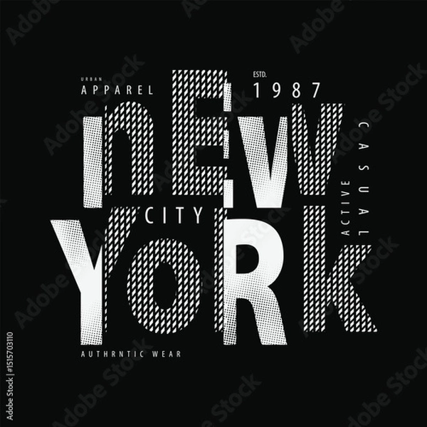 Obraz New york urban typography t shirt vector for ready print