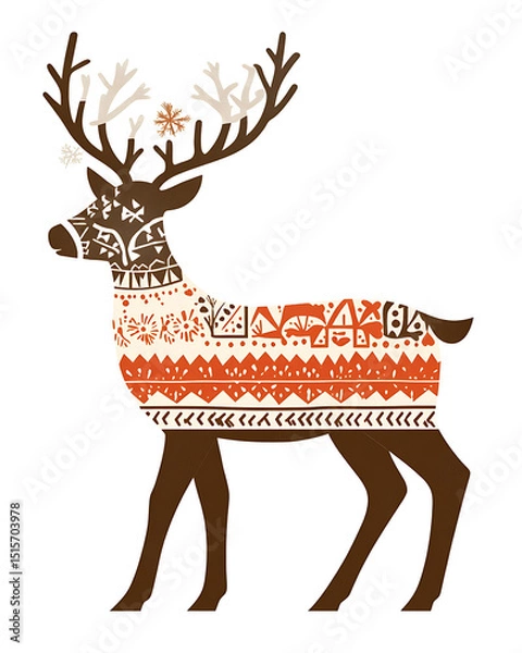 Obraz Elegant Christmas and New Year designs with festive ornaments