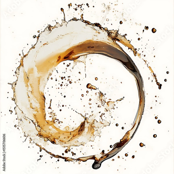 Obraz Realistic and artistic illustrations of coffee beans, brewing equipment, coffee cups, baristas, coffee farms, roasting processes, and café scenes