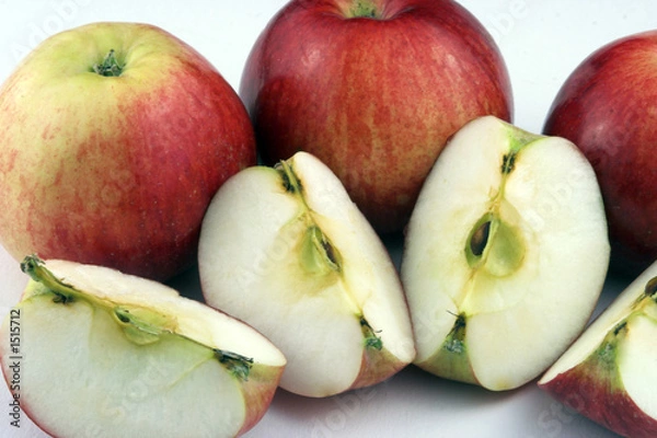 Obraz spalten des apfels