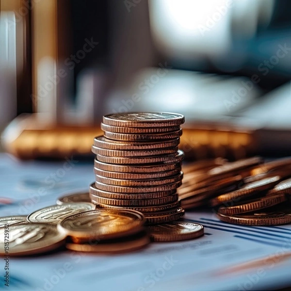 Obraz Business venture capital shown through funding rounds, investor pitches, startup evaluations, equity shares, financial projections, and securing investment for early-stage companies.