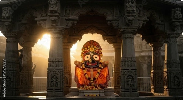 Obraz Jagannath temple puri india odisha hinduism deity lord jagannath architecture