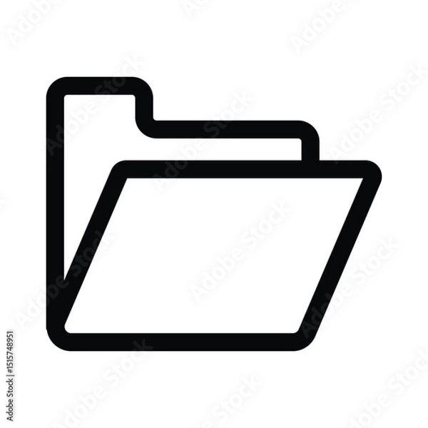 Fototapeta simple folder icon illustration design