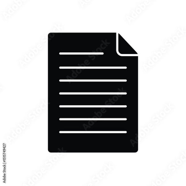 Fototapeta unique simple document icon