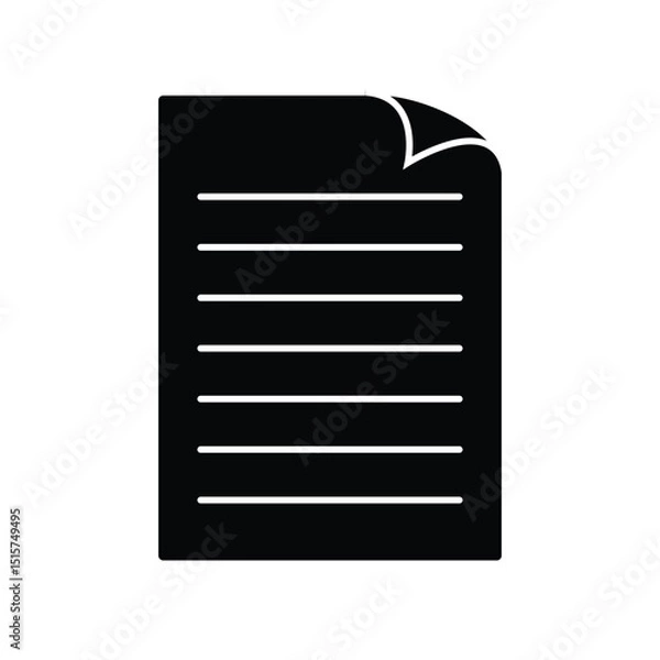 Fototapeta unique simple document icon