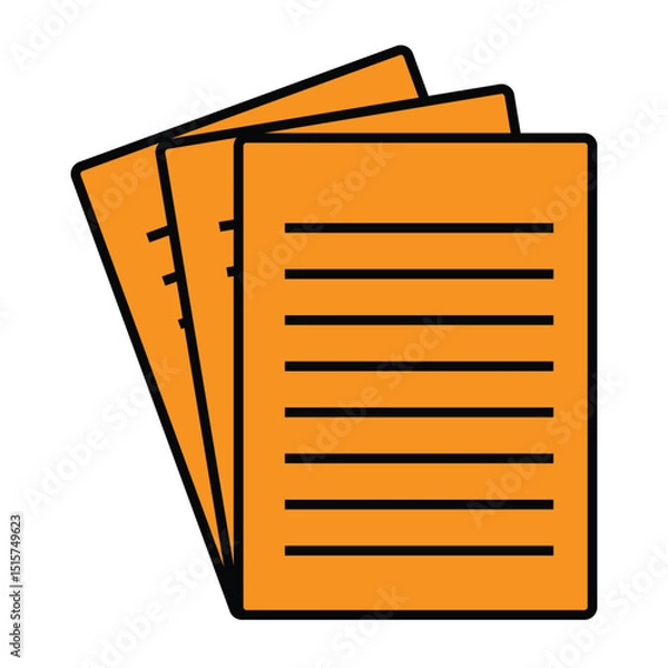 Fototapeta unique simple document icon
