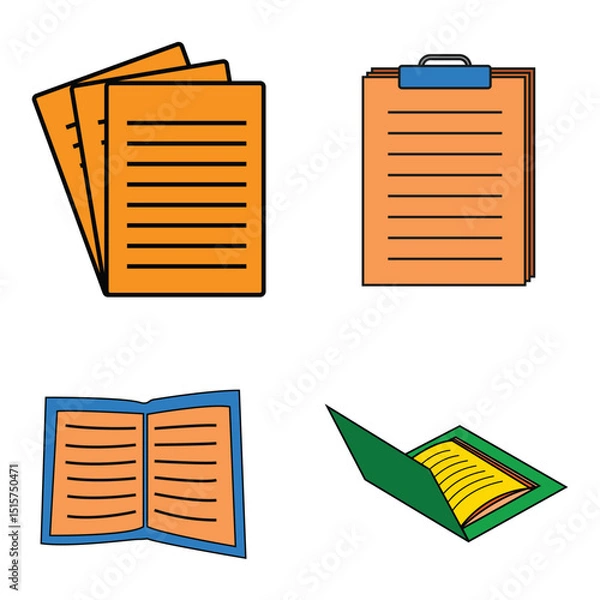 Fototapeta unique simple document icon