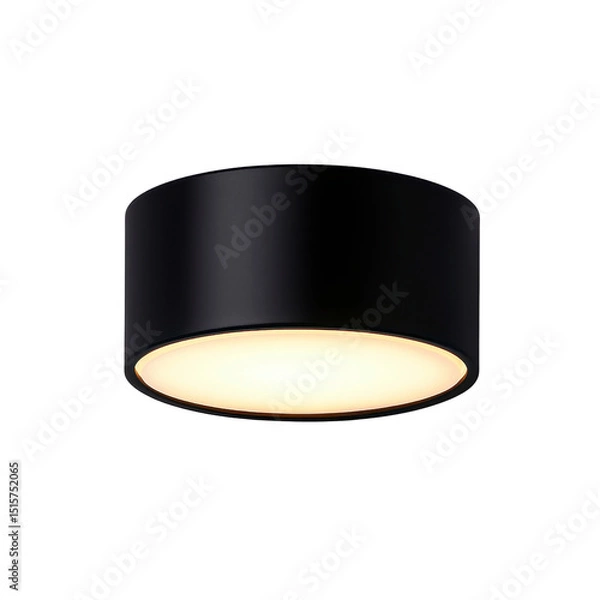 Obraz Modern black ceiling light fixture for ambient lighting.