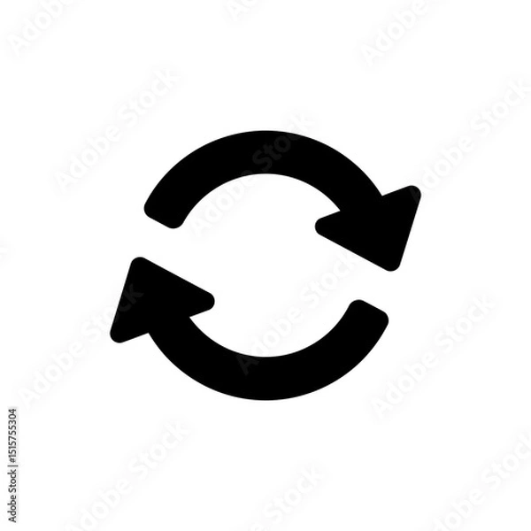 Fototapeta Browser refresh icon symbolizing reload or update page