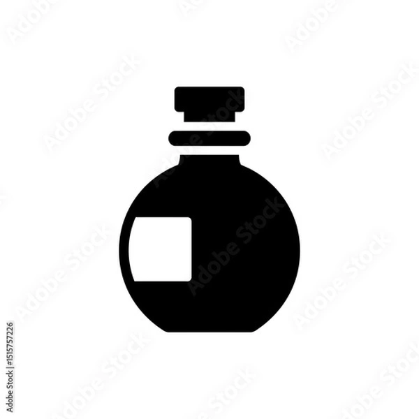 Fototapeta Mini Bottle with Flask Cap Icon Design