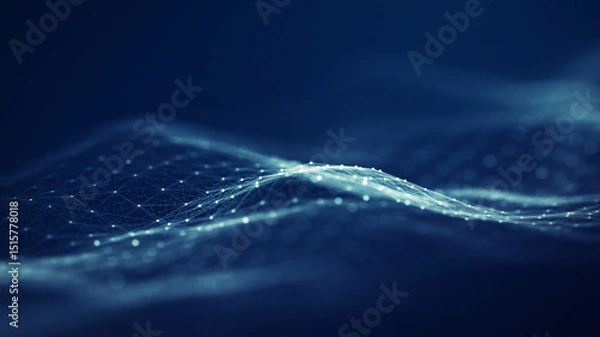 Fototapeta Abstract Network Wave.