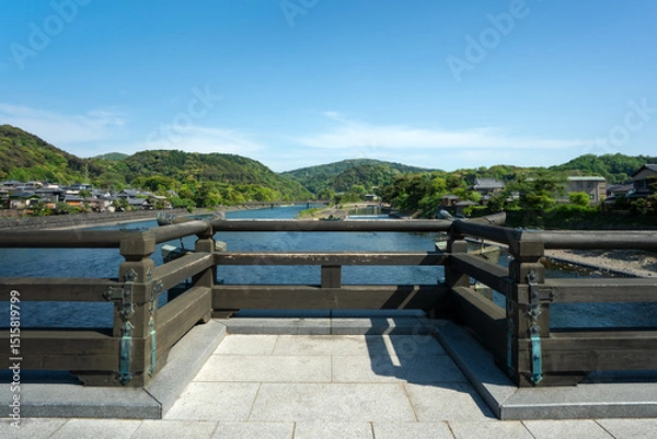 Obraz 宇治橋三の間から宇治川を望む 京都府宇治市