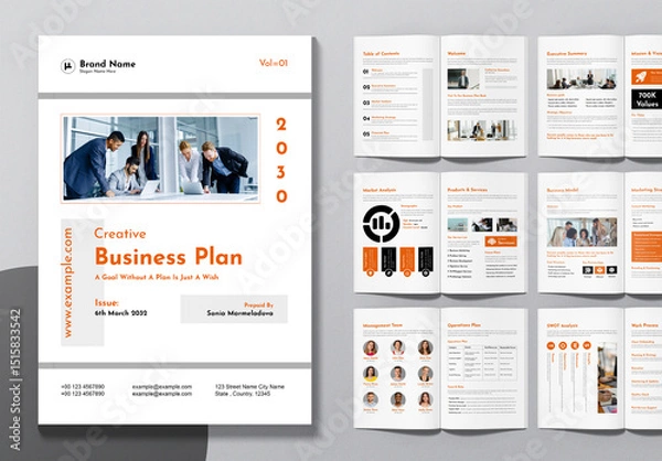 Obraz Professional Creative Business Plan Layout