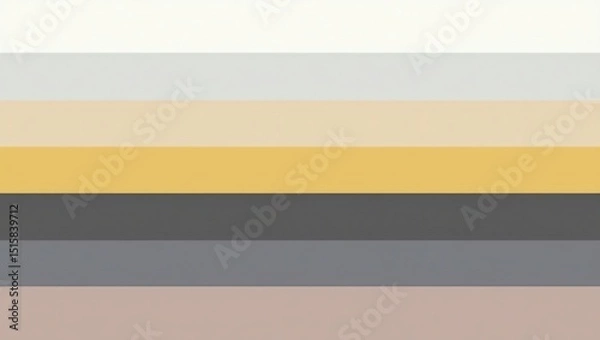 Obraz Neutral Color Palette with Horizontal Stripes in Various Shades