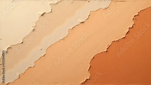 Obraz Textured Abstract Background with Earthy Tones in Layers and Wave Pattern
