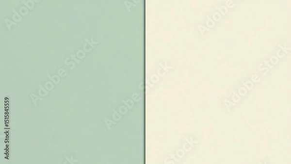 Obraz Abstract Paper Color Block in Green and Cream for Design