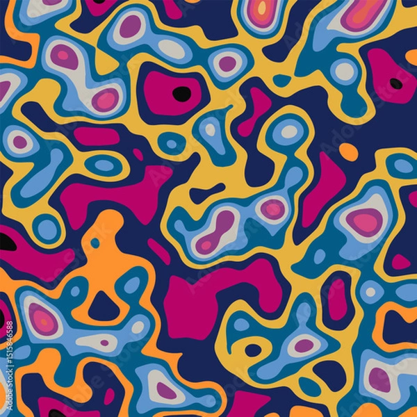 Fototapeta COLORFUL TEMPLATE ABSTRACT PAPER CUT PATTERN DESIGN FLAT PURPLE ORANGE BLUE COLOR FOR WALLPAPER BACKGROUND ELEMENT VECTOR 