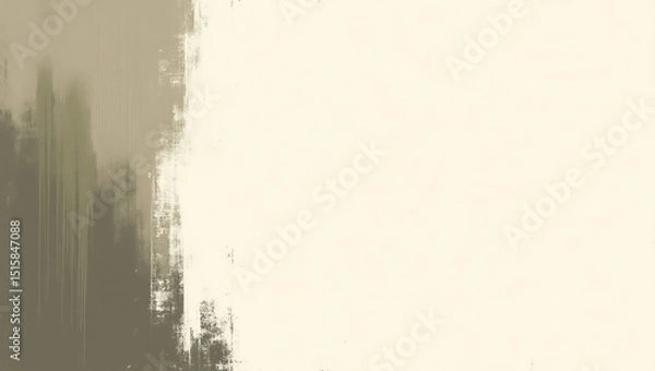 Obraz Abstract Grunge Texture Painting with Earth Tones and Cream Background