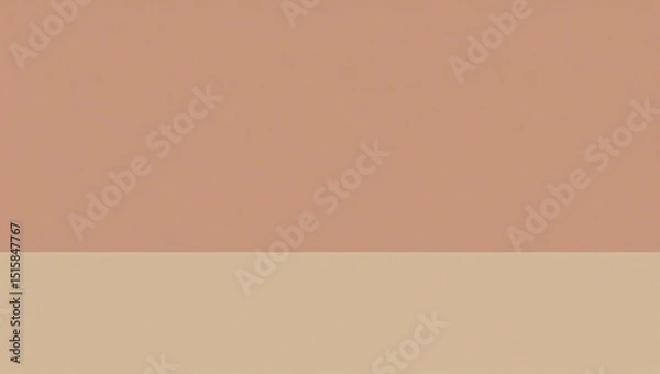 Obraz Abstract Two Tone Color Block Background in Neutral Earthy Palette