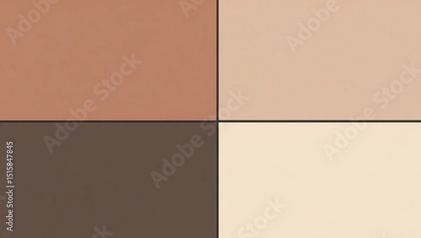 Obraz Neutral Toned Color Block Design with Earthy and Pastel Shades