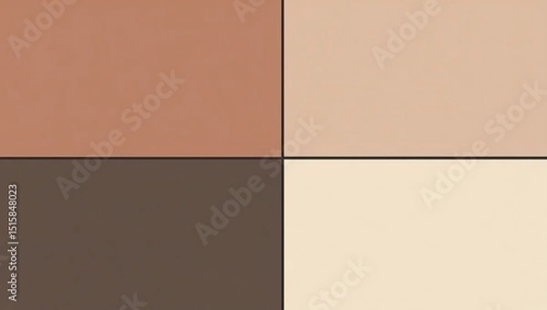 Obraz Neutral Color Palette with Earthy Tones for Backgrounds and Design