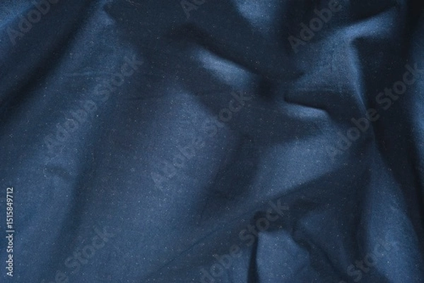 Fototapeta Abstract structure- wrinkles on the fabric. Textile-  simple dark background